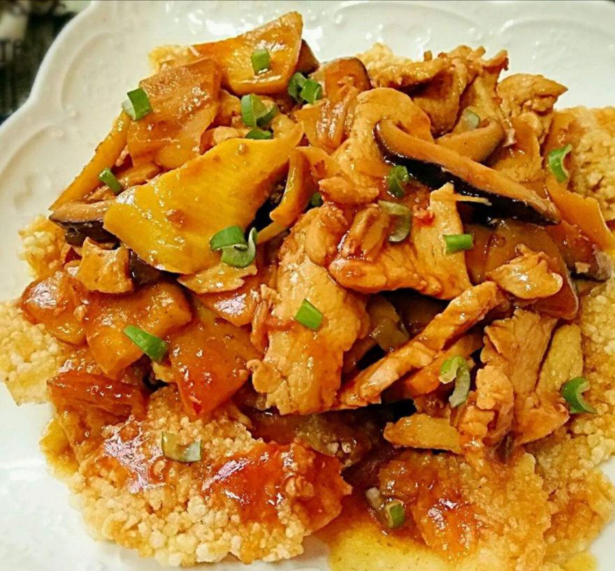 锅巴肉片简单又好吃，让你爱上这样一道独特味道的美食